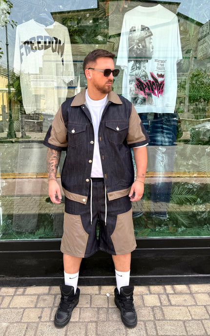 COMPLETO JEANS/NYLON