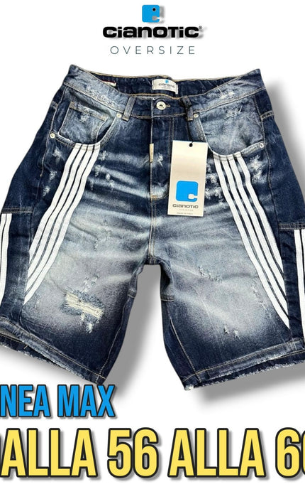 SHORT STRIPES 518 BLU