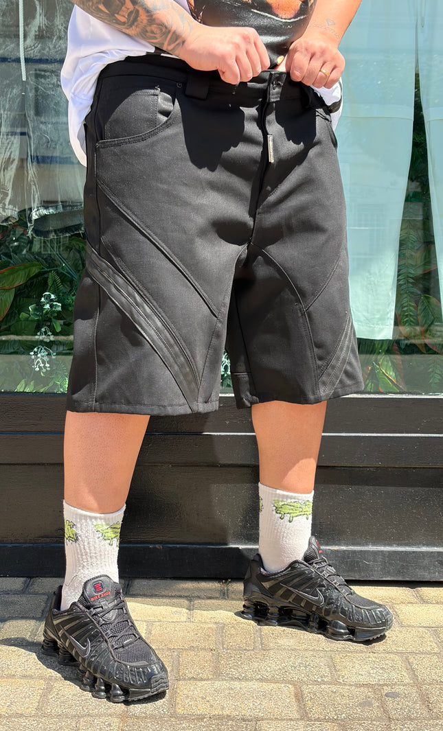 SHORT STRIPES BLACK