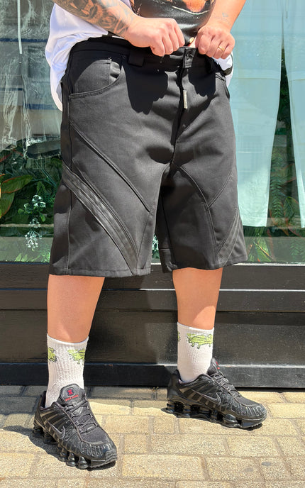 SHORT STRIPES BLACK