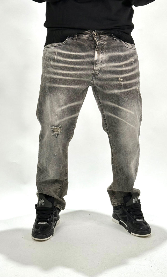 JEANS BAGGY 01 SABBIATO BLACK