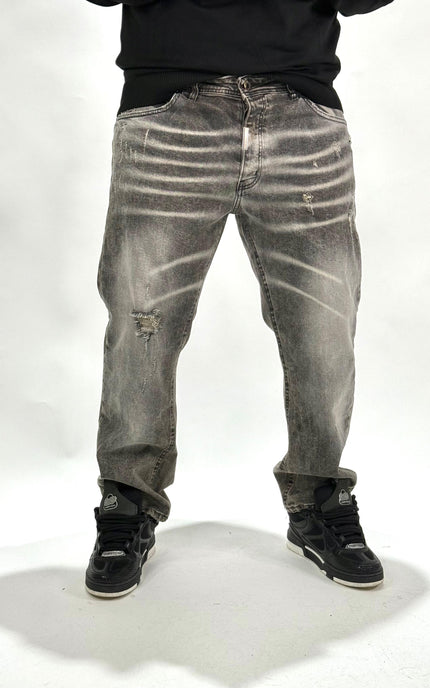 JEANS BAGGY 01 SABBIATO BLACK
