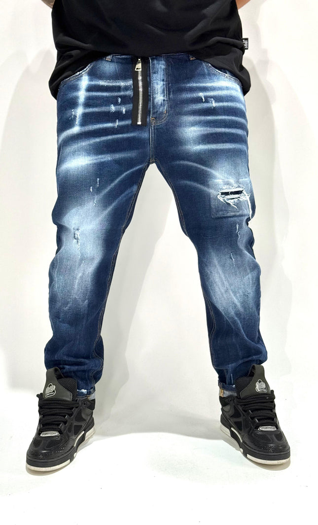 JEANS OMER 3 BLU