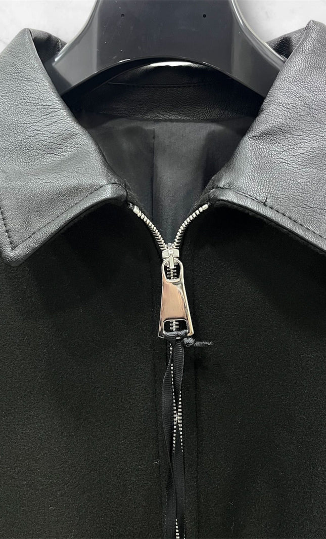 CAPPOTTO ZIP INS. PELLE