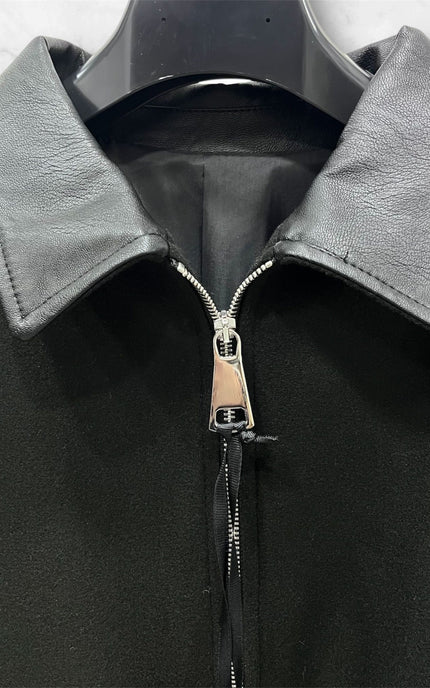 CAPPOTTO ZIP INS. PELLE