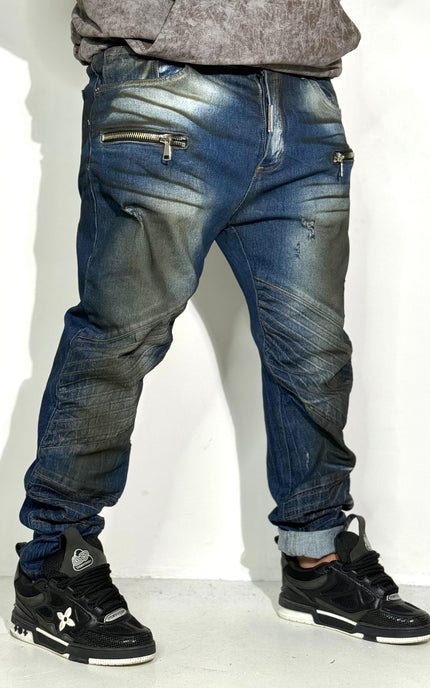 JEANS BIKER 429 BLU