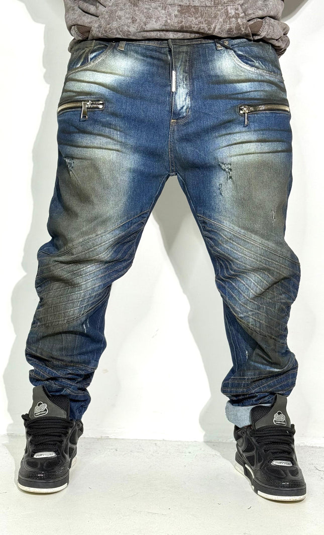JEANS BIKER 429 BLU