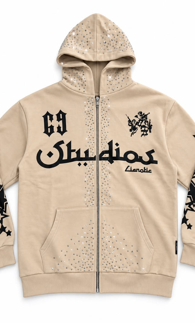 FELPA ZIO HODDIE STRASS
