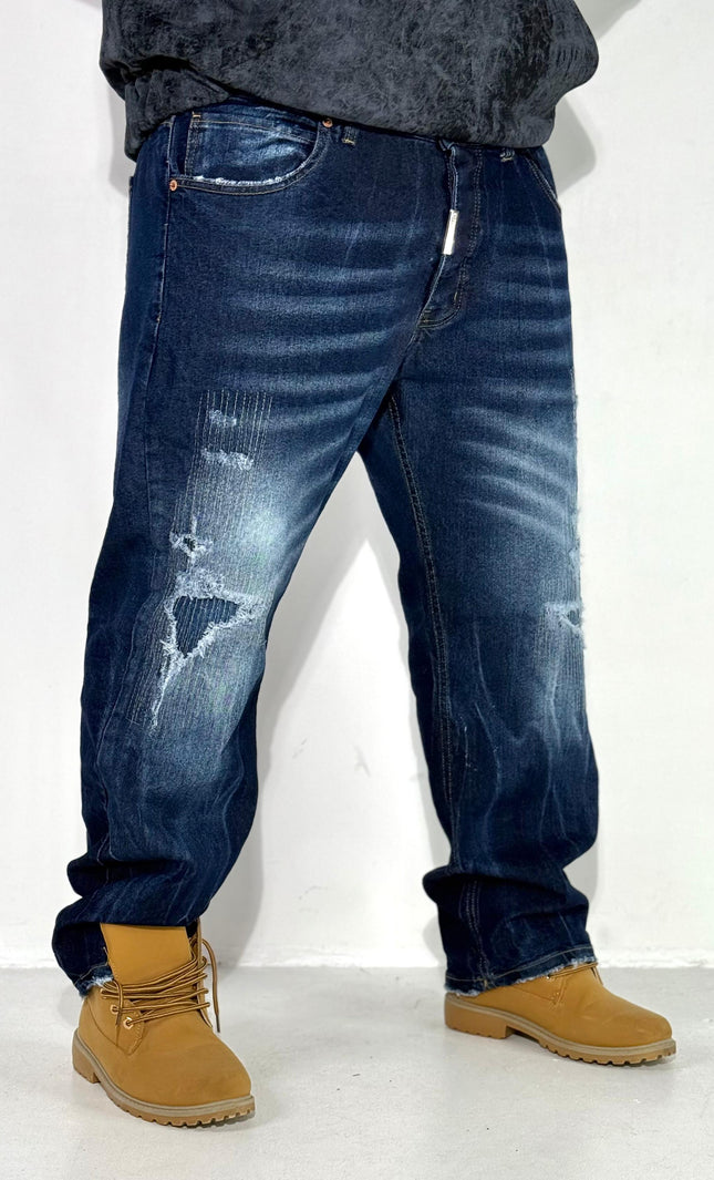 JEANS BAGGY REPATCH BLUE