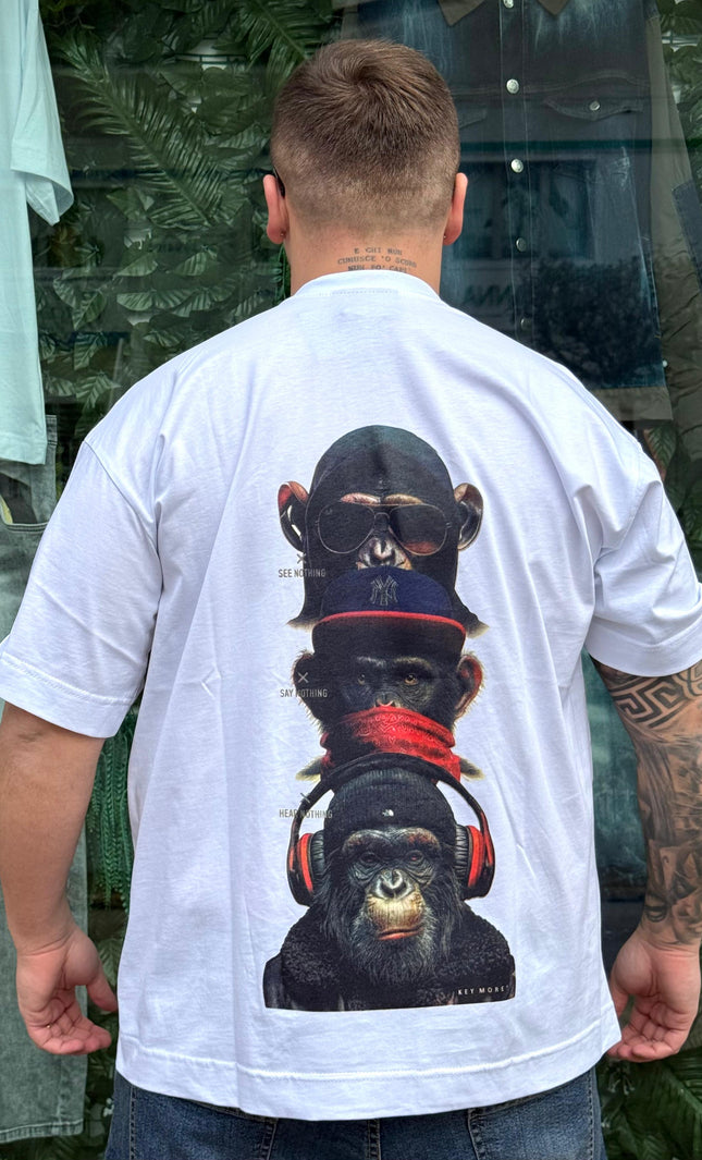T-SHIRT STAMPA SCIMMIA