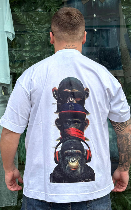 T-SHIRT STAMPA SCIMMIA