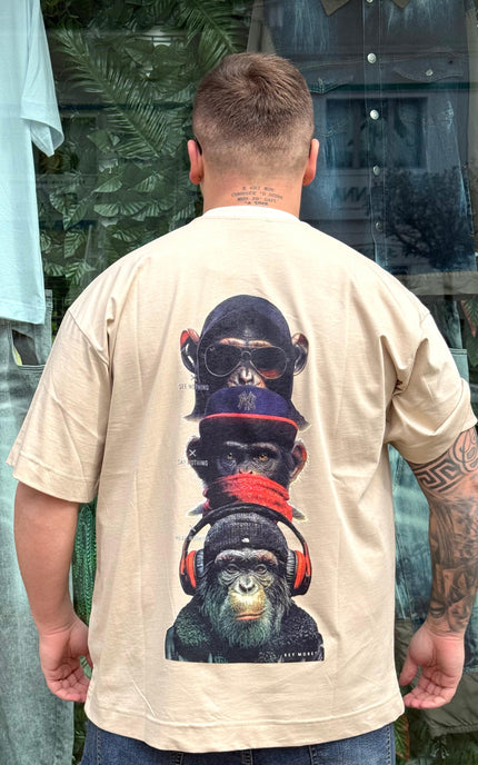 T-SHIRT STAMPA SCIMMIA