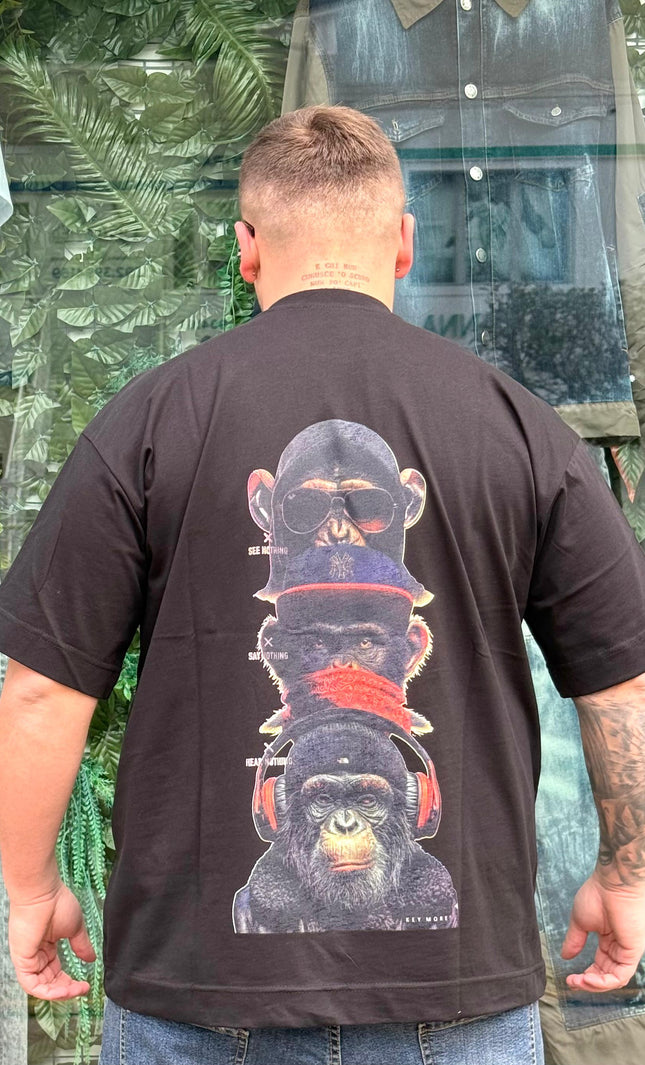 T-SHIRT STAMPA SCIMMIA
