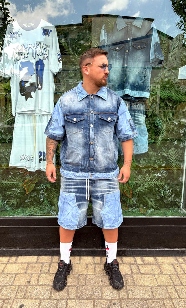 COMPLETO JEANS E NYLON
