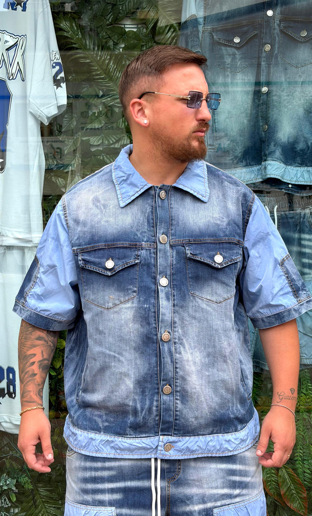 COMPLETO JEANS E NYLON