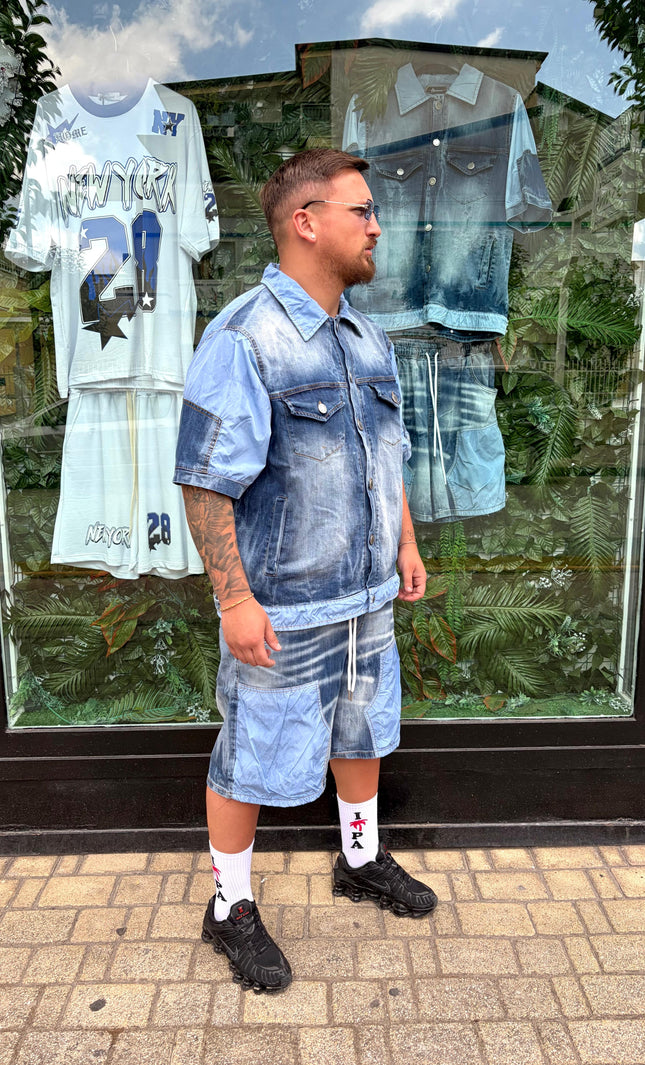 COMPLETO JEANS E NYLON