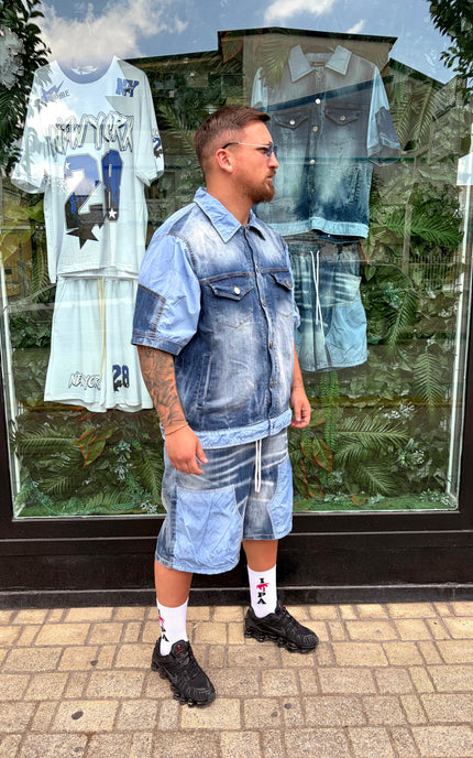 COMPLETO JEANS E NYLON