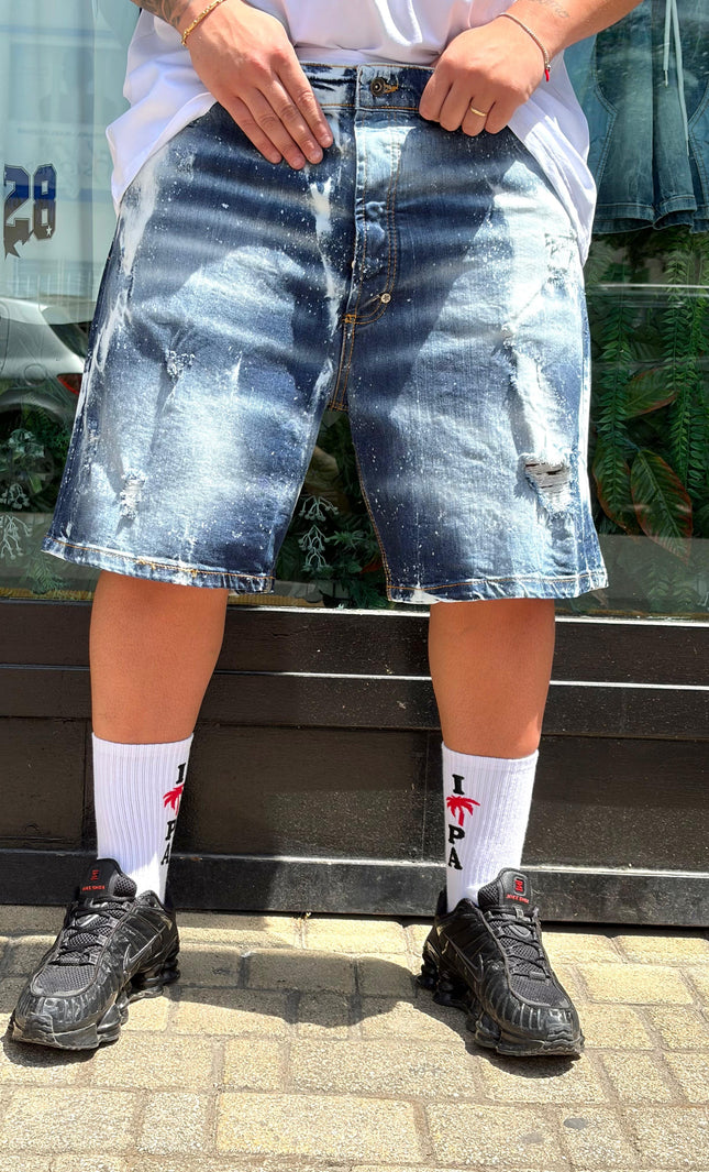 BERMUDA JEANS BLU