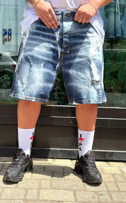 BERMUDA JEANS BLU