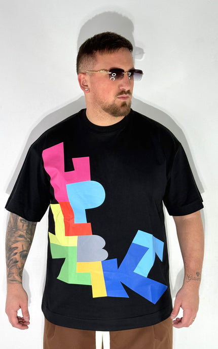T-SHIRT LETTERE COL