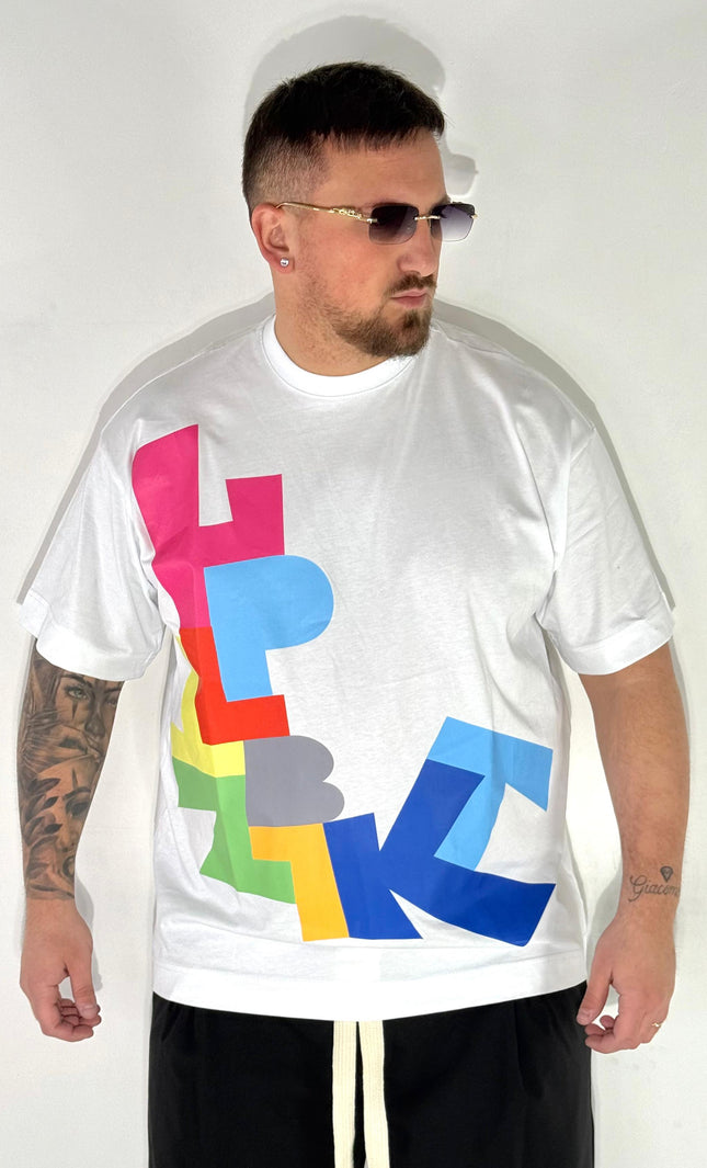 T-SHIRT LETTERE COL