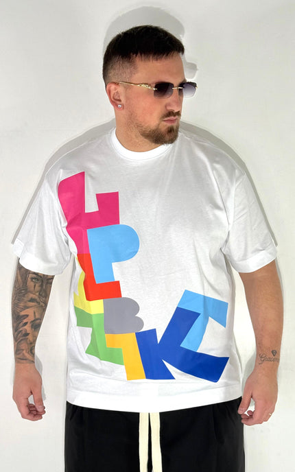 T-SHIRT LETTERE COL