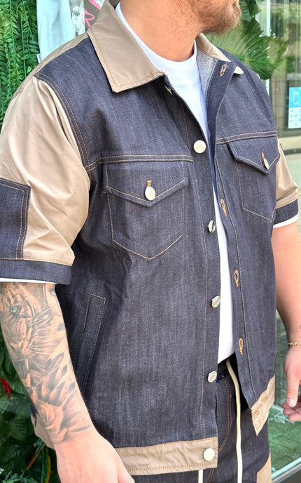 COMPLETO JEANS/NYLON