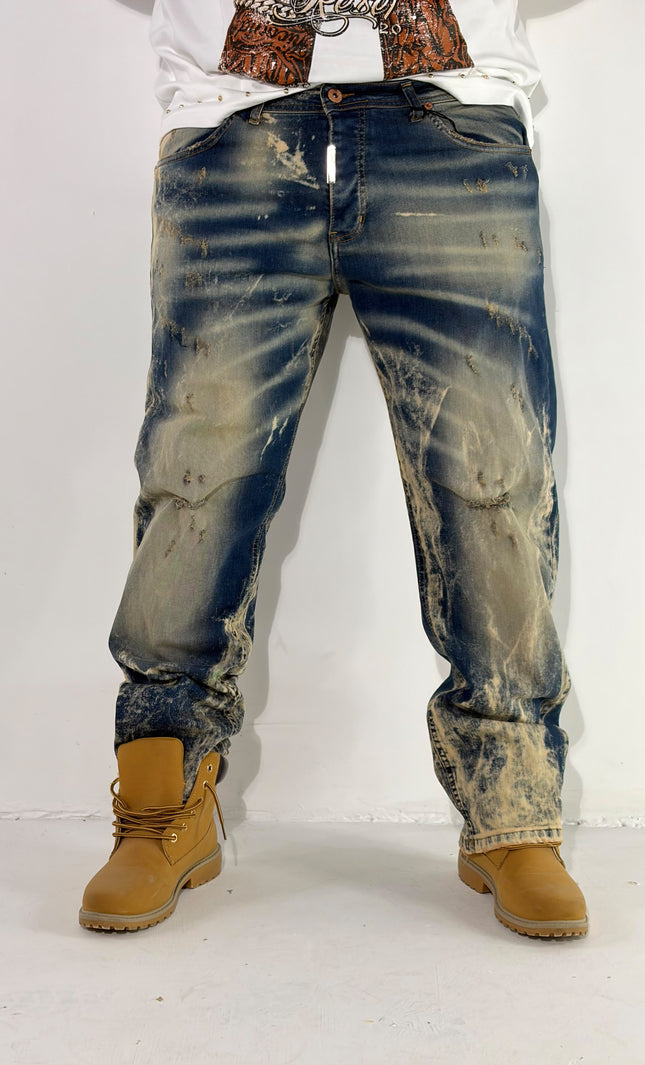 BAGGY STARK SABBIATO BLU