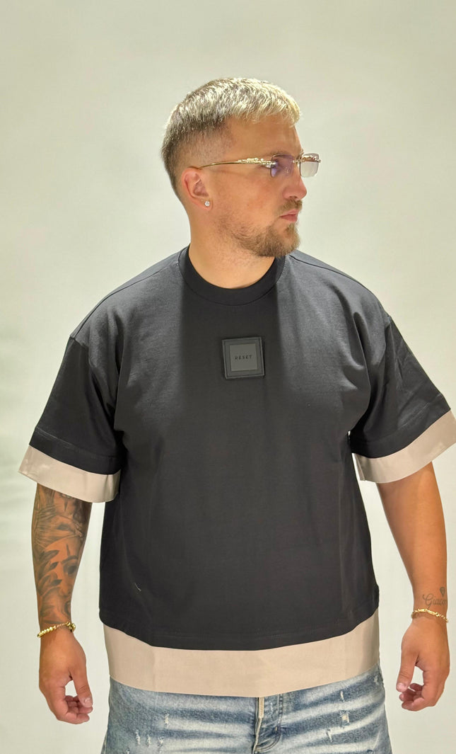 T-SHIRT POPOLIN MANICA E FONDO