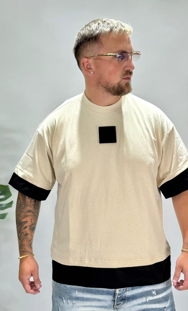 T-SHIRT POPOLIN MANICA E FONDO