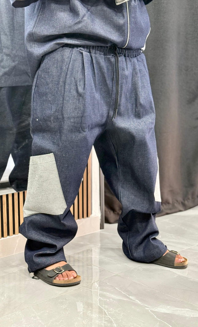COORDINATO JEANS C/TASCA ROVESCIO