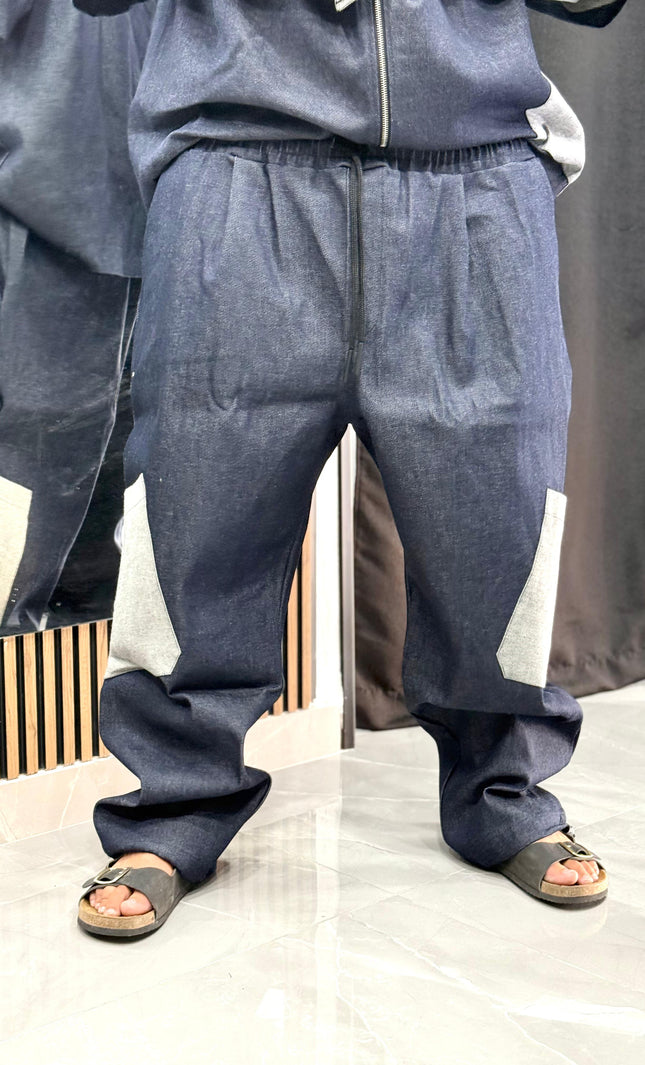 COORDINATO JEANS C/TASCA ROVESCIO