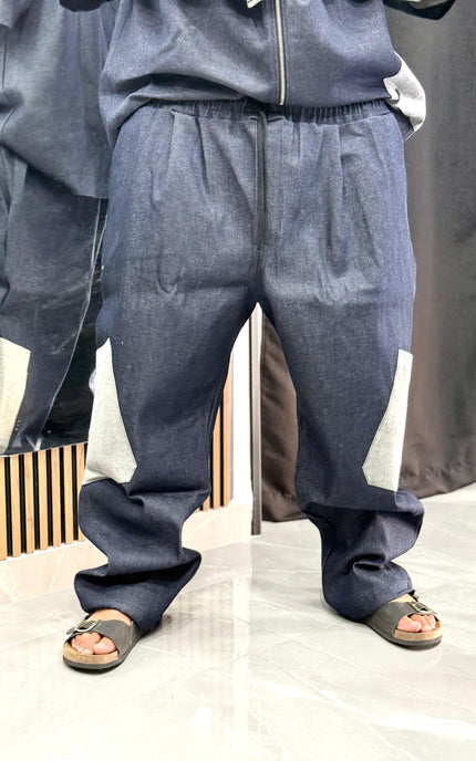 COORDINATO JEANS C/TASCA ROVESCIO