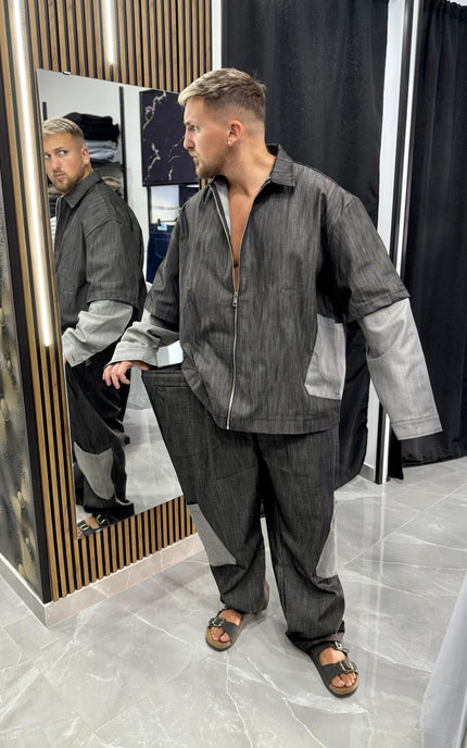 COORDINATO JEANS C/TASCA ROVESCIO